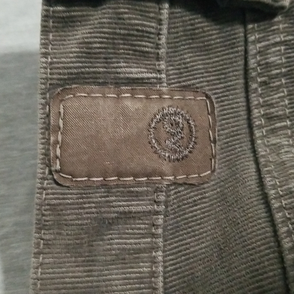 AG The Angel Boot Cut Corduroy Pants Olive - Picture 15 of 16